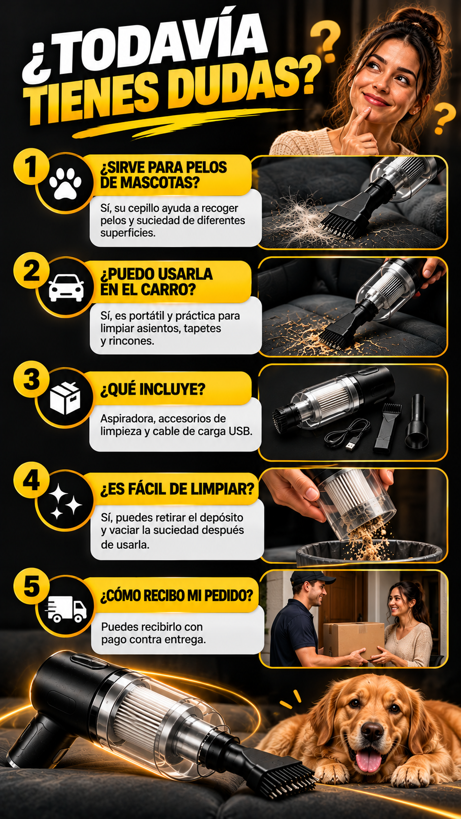 mini aspiradora portatil 3 en 1 CleanGo